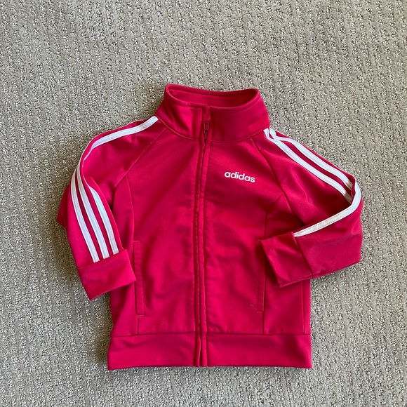 adidas Jackets & Coats Adidas Baby Girl Hot Pink Track Jacket 2 Months Poshmark